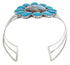 Multicolor Turquoise Inlay Sterling Silver Cuff Bracelet AW70351